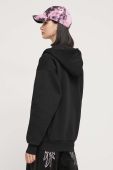 Кофта Juicy Couture жіноча колір чорний з капюшоном з аплікацією (3601089)