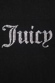 Кофта Juicy Couture жіноча колір чорний з капюшоном з аплікацією (3601089)