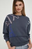 Бавовняна кофта Armani Exchange жіноча колір синій візерунок