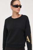 Бавовняна кофта Armani Exchange жіноча колір чорний з принтом
