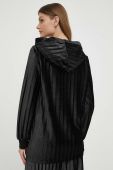 Кофта Liu Jo жіноча колір чорний з капюшоном однотонна