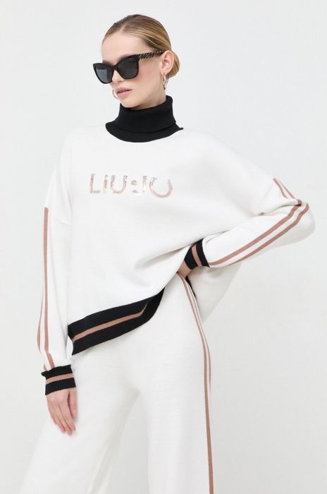 Светр Liu Jo жіночий колір бежевий гольф (3511246)