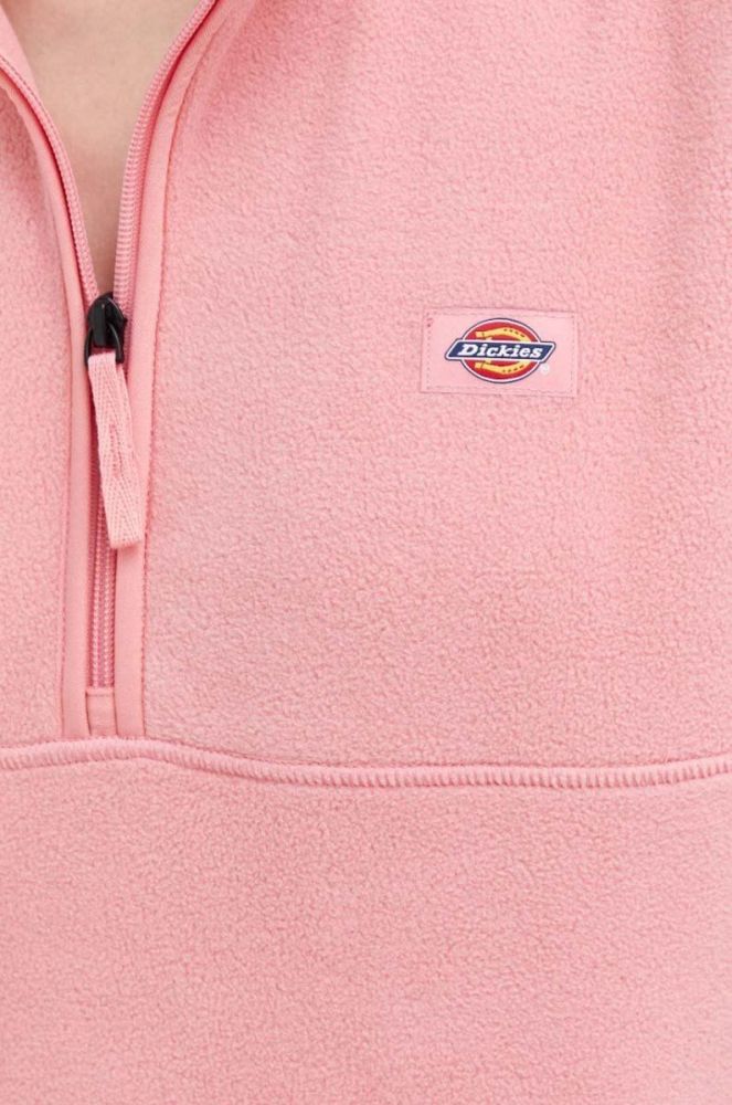 Кофта Dickies жіноча колір рожевий однотонна фото 5