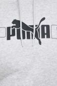 Кофта Puma жіноча колір сірий з капюшоном з принтом (3441502)