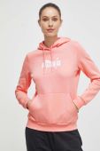 Кофта Puma жіноча колір рожевий з капюшоном з принтом (3441506)