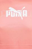 Кофта Puma жіноча колір рожевий з капюшоном з принтом (3441506)