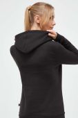 Кофта Puma жіноча колір чорний з капюшоном з принтом (3441498)