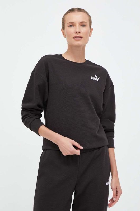 Кофта Puma жіноча колір чорний однотонна (3436934)