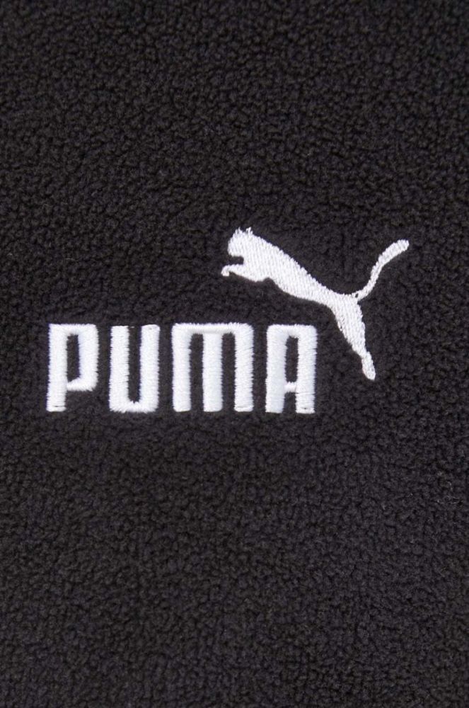 Кофта Puma жіноча колір чорний з капюшоном з принтом (3653450) фото 5