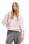 Кофта Desigual жіноча колір білий візерунок Кофта Desigual жіноча колір білий візерунок