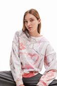 Кофта Desigual жіноча колір білий візерунок