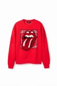 Кофта Desigual 23WWSK30 WOMAN KNIT SWEAT LONG SLEEVE жіноча колір червоний з принтом