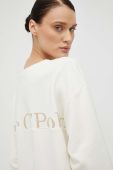 Бавовняна кофта Marc O'Polo жіноча колір бежевий однотонна