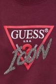 Кофта Guess жіноча колір бордовий з аплікацією (3656651)