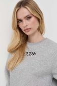 Кофта Guess жіноча колір сірий з принтом (3503702)