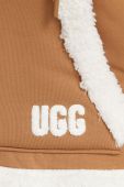 Кофта UGG жіноча колір коричневий з капюшоном меланж