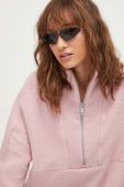 Бавовняна кофта UGG жіноча колір рожевий однотонна
