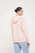 Кофта Vans жіноча колір рожевий з капюшоном однотонна