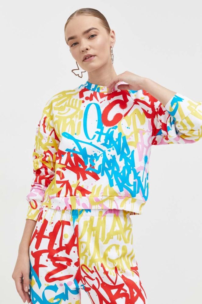 Бавовняна кофта Chiara Ferragni жіноча  візерунок колір барвистий
