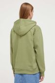 Кофта Vans жіноча колір зелений з капюшоном з принтом