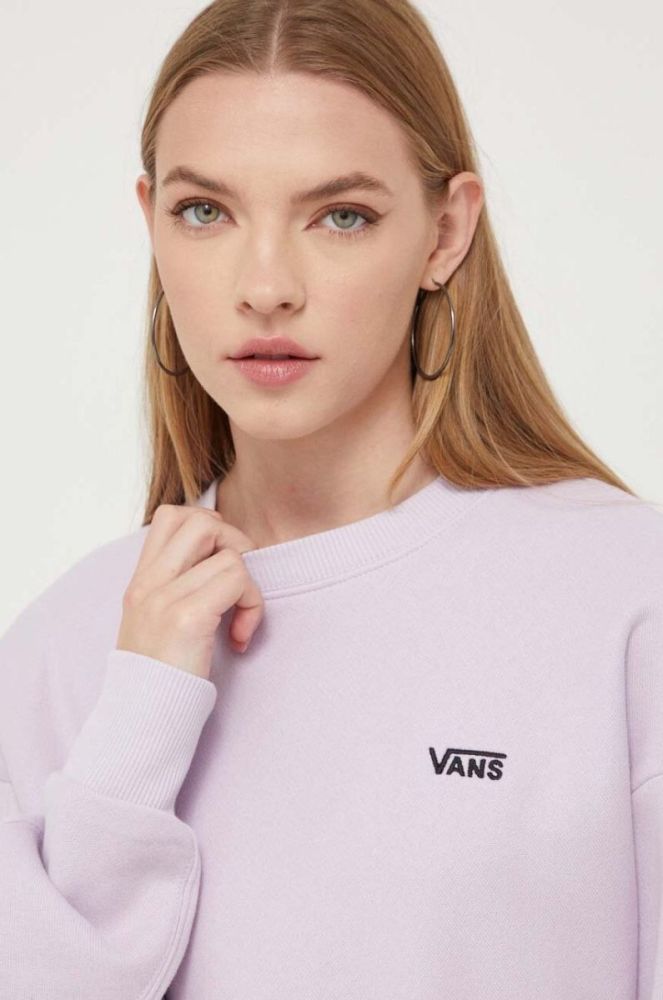 Кофта Vans жіноча колір фіолетовий з аплікацією фото 4