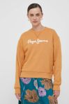Кофта Pepe Jeans жіноча колір помаранчевий з аплікацією