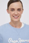 Кофта Pepe Jeans жіноча  з аплікацією колір блакитний (3461699)
