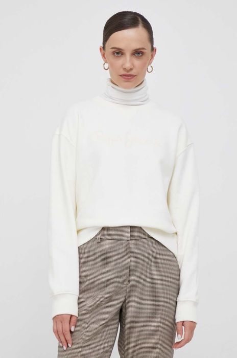 Кофта Pepe Jeans жіноча колір бежевий з аплікацією