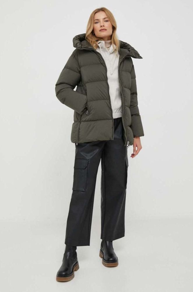 Кофта Pepe Jeans BONNIE жіноча колір бежевий з капюшоном однотонна фото 2