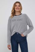 Кофта Pepe Jeans Cacey жіноча колір сірий з аплікацією