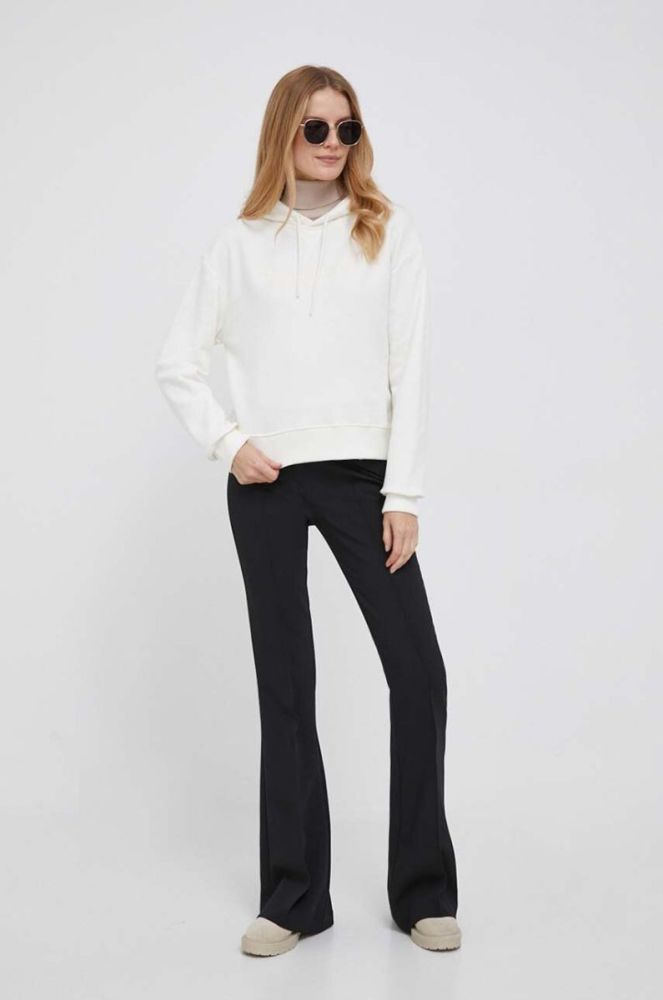 Кофта Pepe Jeans Nanette жіноча колір бежевий з капюшоном з аплікацією фото 2