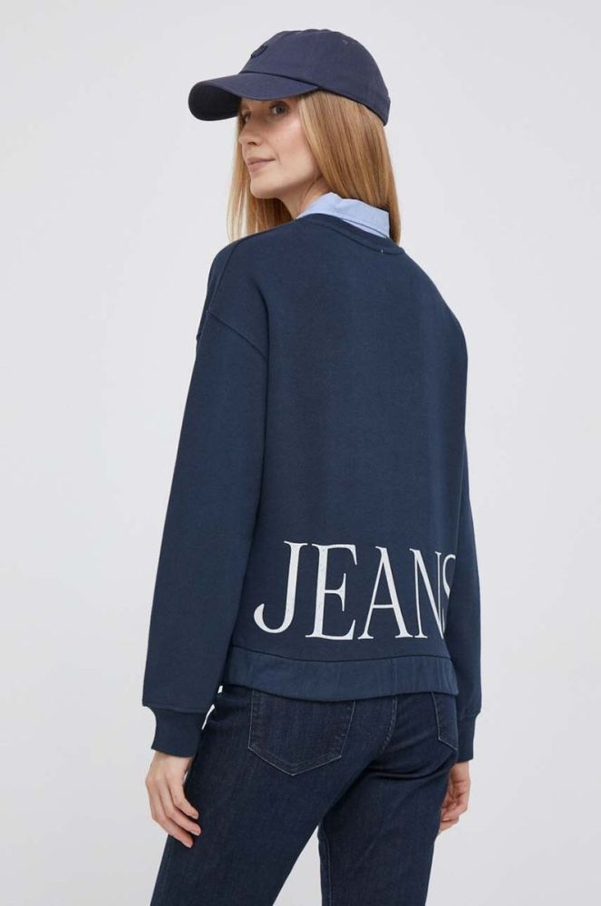 Бавовняна кофта Pepe Jeans Victoria жіноча колір синій з принтом фото 3