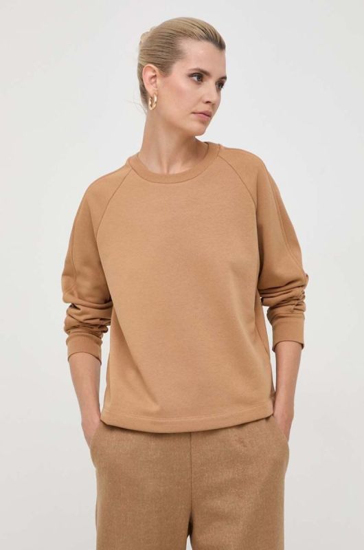 Кофта Max Mara Leisure жіноча колір коричневий з принтом (3605421)