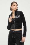 Кофта Juicy Couture жіноча колір чорний з аплікацією (3362396)