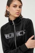 Кофта Juicy Couture жіноча колір чорний з аплікацією (3362396)