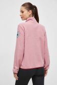 Флісова кофта Napapijri колір рожевий однотонна