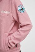 Флісова кофта Napapijri колір рожевий однотонна