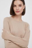 Светр з домішкою вовни United Colors of Benetton жіночий колір бежевий легкий (3413758)