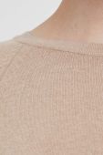 Светр з домішкою вовни United Colors of Benetton жіночий колір бежевий легкий (3413758)