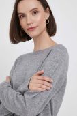 Светр з домішкою вовни United Colors of Benetton жіночий колір сірий легкий