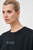 Бавовняна кофта Boss Orange BOSS ORANGE жіноча колір чорний меланж