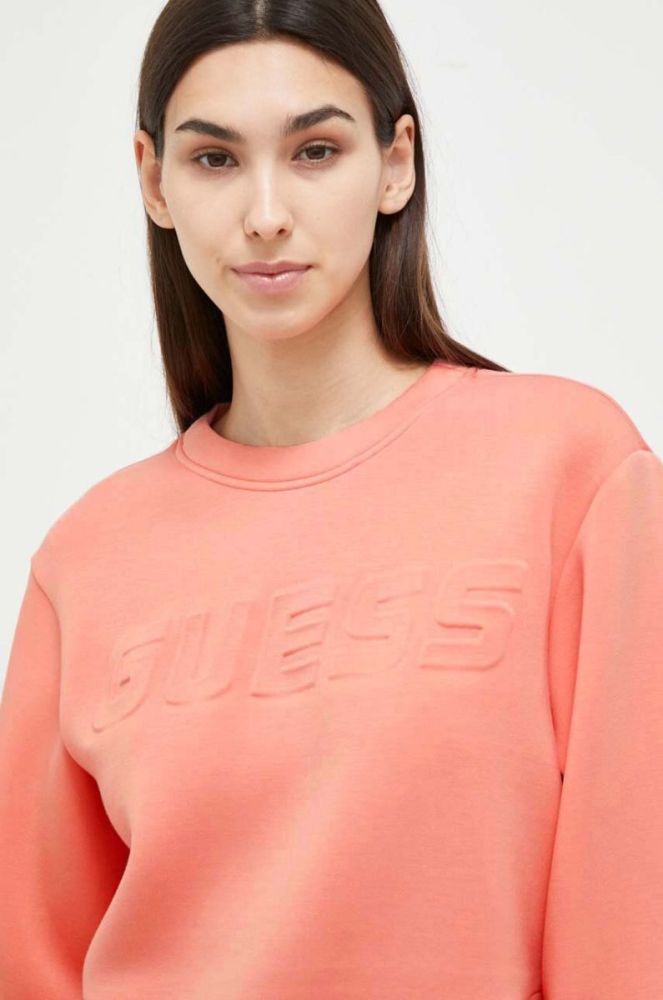 Кофта Guess жіноча колір помаранчевий меланж фото 4