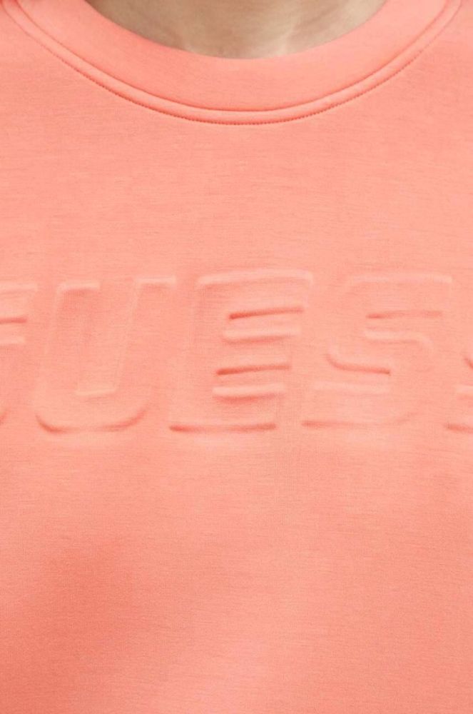 Кофта Guess жіноча колір помаранчевий меланж фото 5