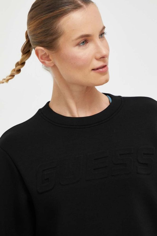 Кофта Guess жіноча колір чорний меланж (3495996) фото 4