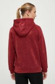Кофта Guess жіноча колір червоний з капюшоном з принтом (3545758)
