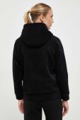 Кофта Guess жіноча колір чорний з капюшоном з принтом (3545768)