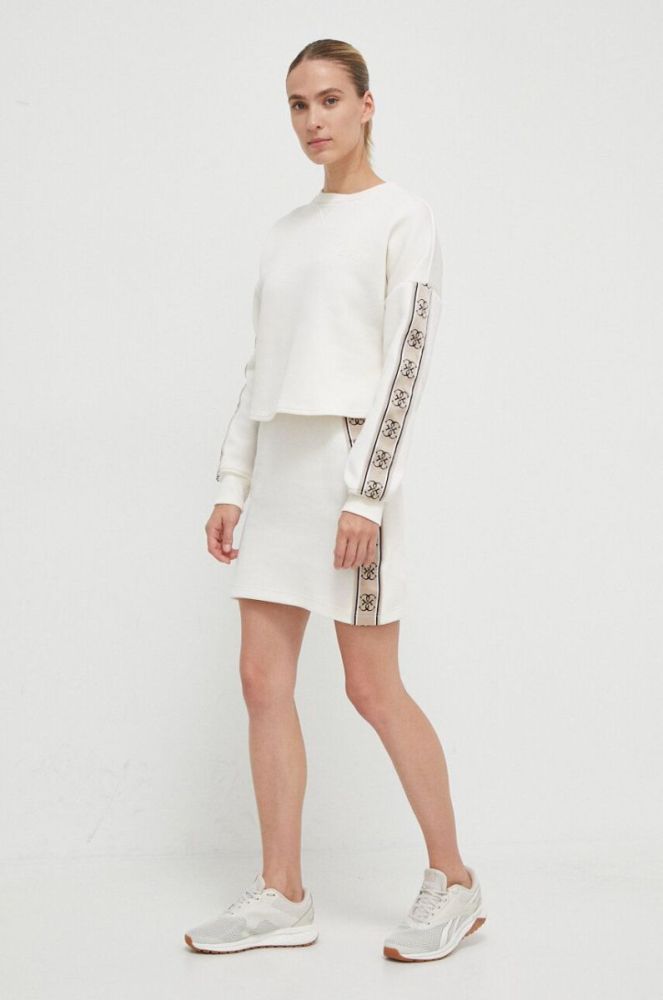 Кофта Guess жіноча колір бежевий з аплікацією (3553580) фото 2