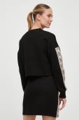 Кофта Guess жіноча колір чорний з аплікацією (3553584)