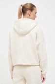 Кофта Guess жіноча колір бежевий з капюшоном з аплікацією (3532750)