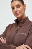 Кофта Guess жіноча колір коричневий з аплікацією (3585138)